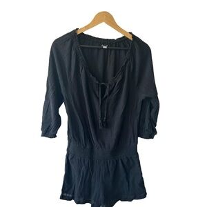 Women's Black Swim Cover-Up